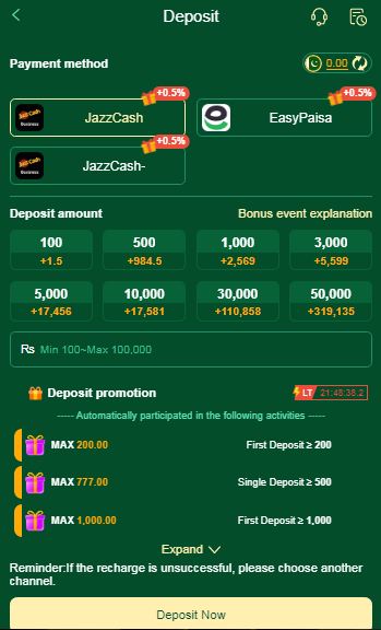 CT777 Deposit Pakistan