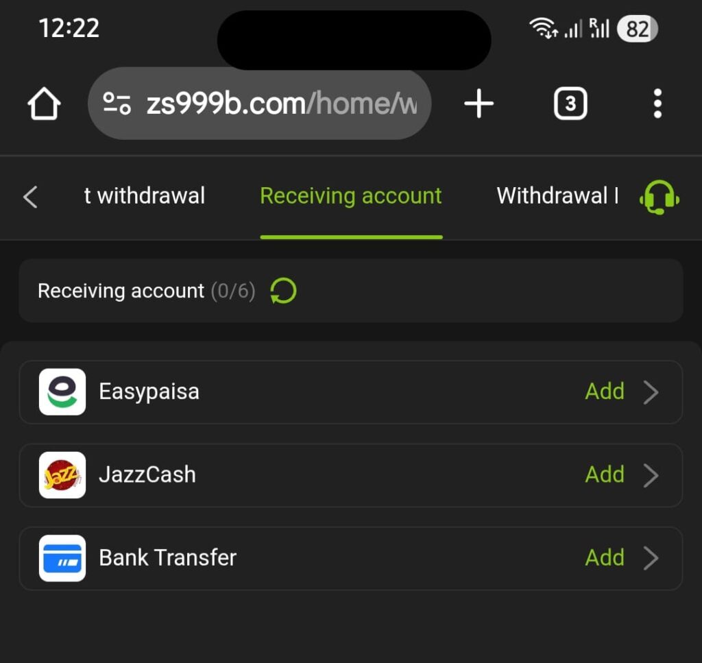 ZS999 Withdraw Money