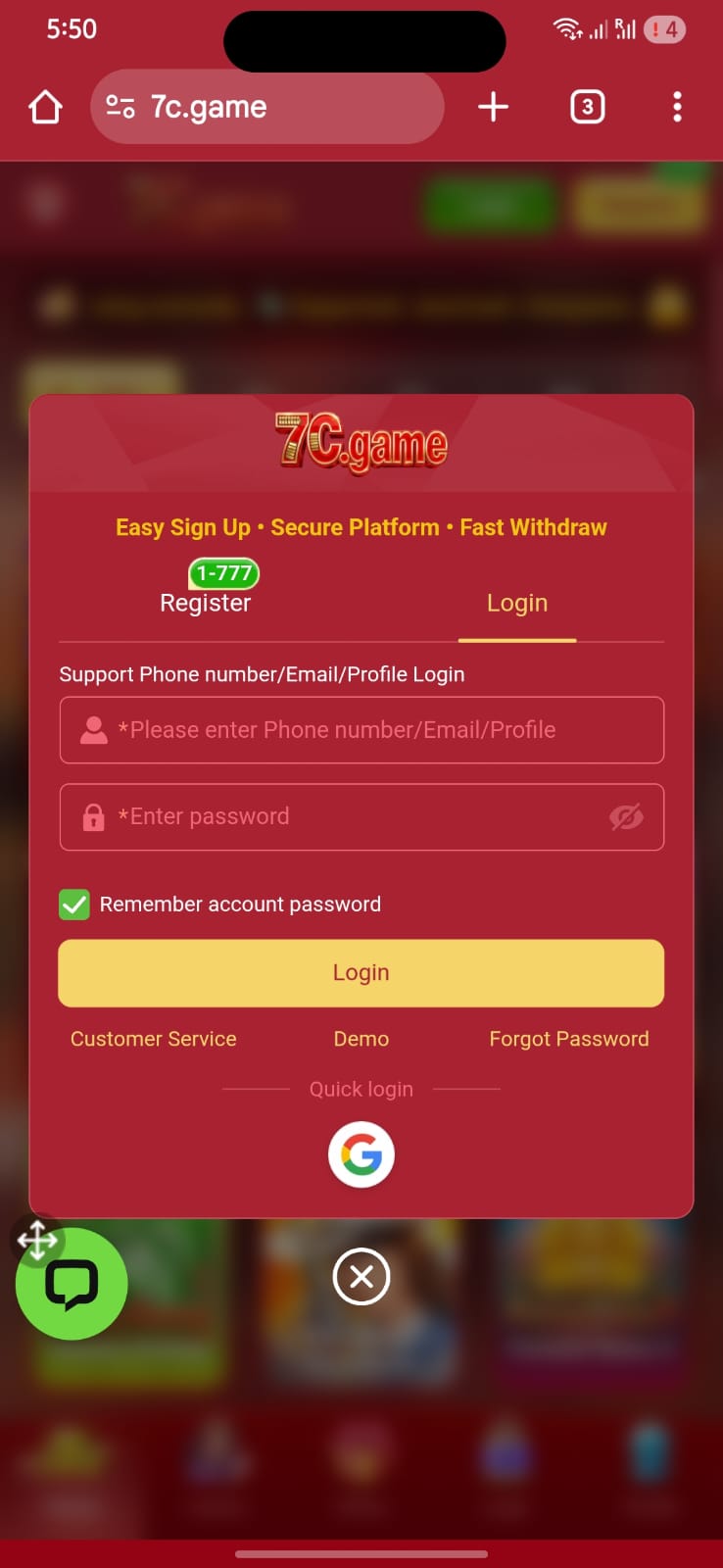 7C Login