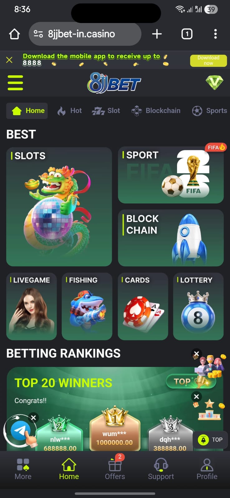 8JJBet Game APK