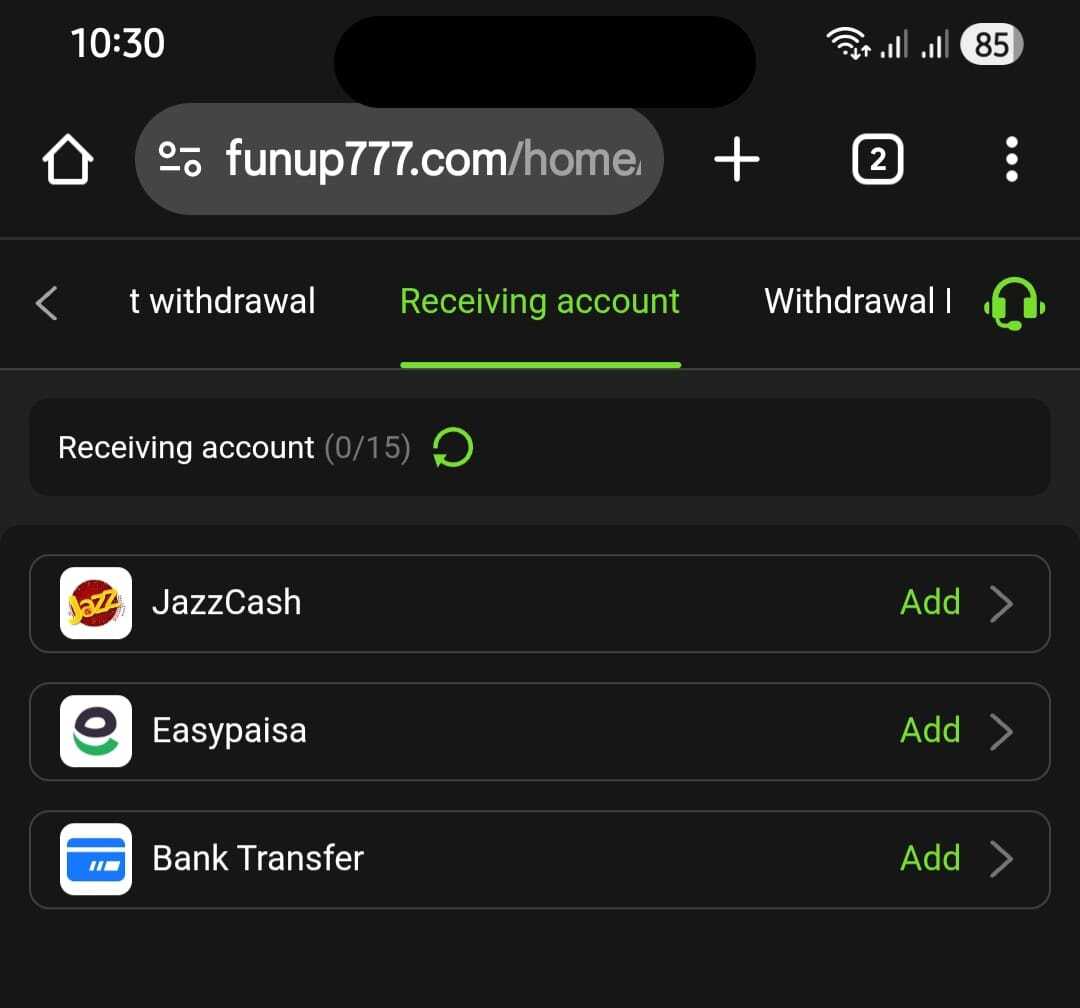 Funup777 Withdrawal