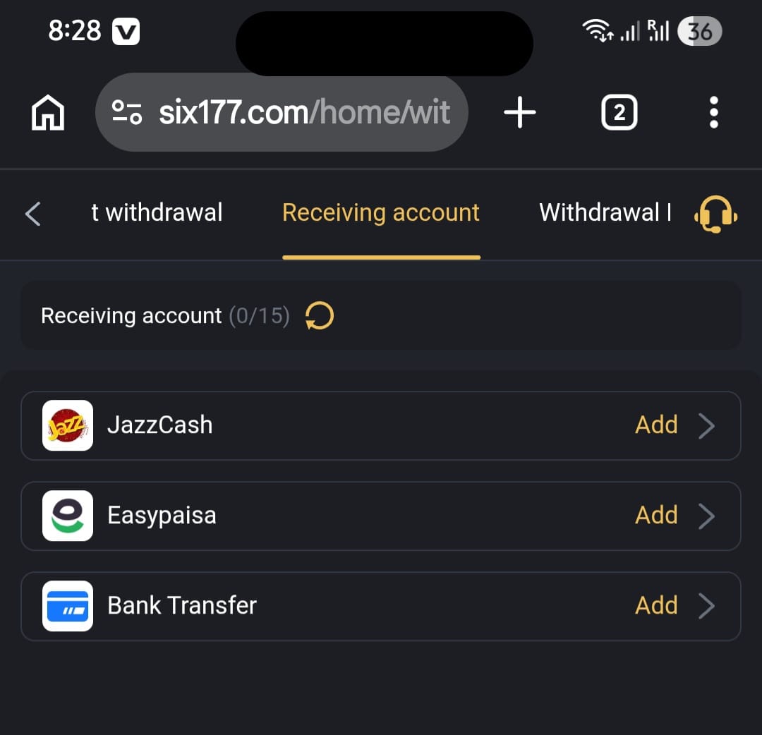 SIX177 Withdraw Money