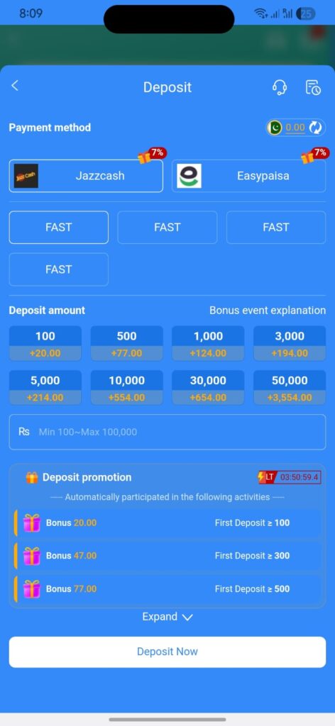 ST777 Deposit Pakistan