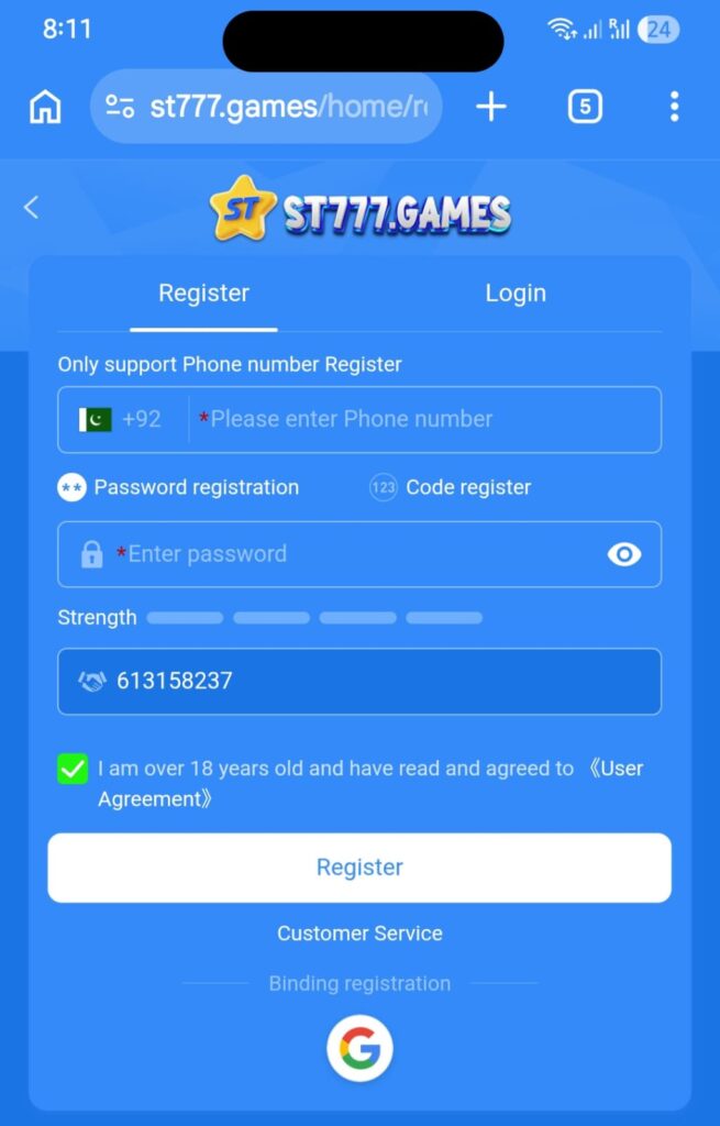 ST7777 Register