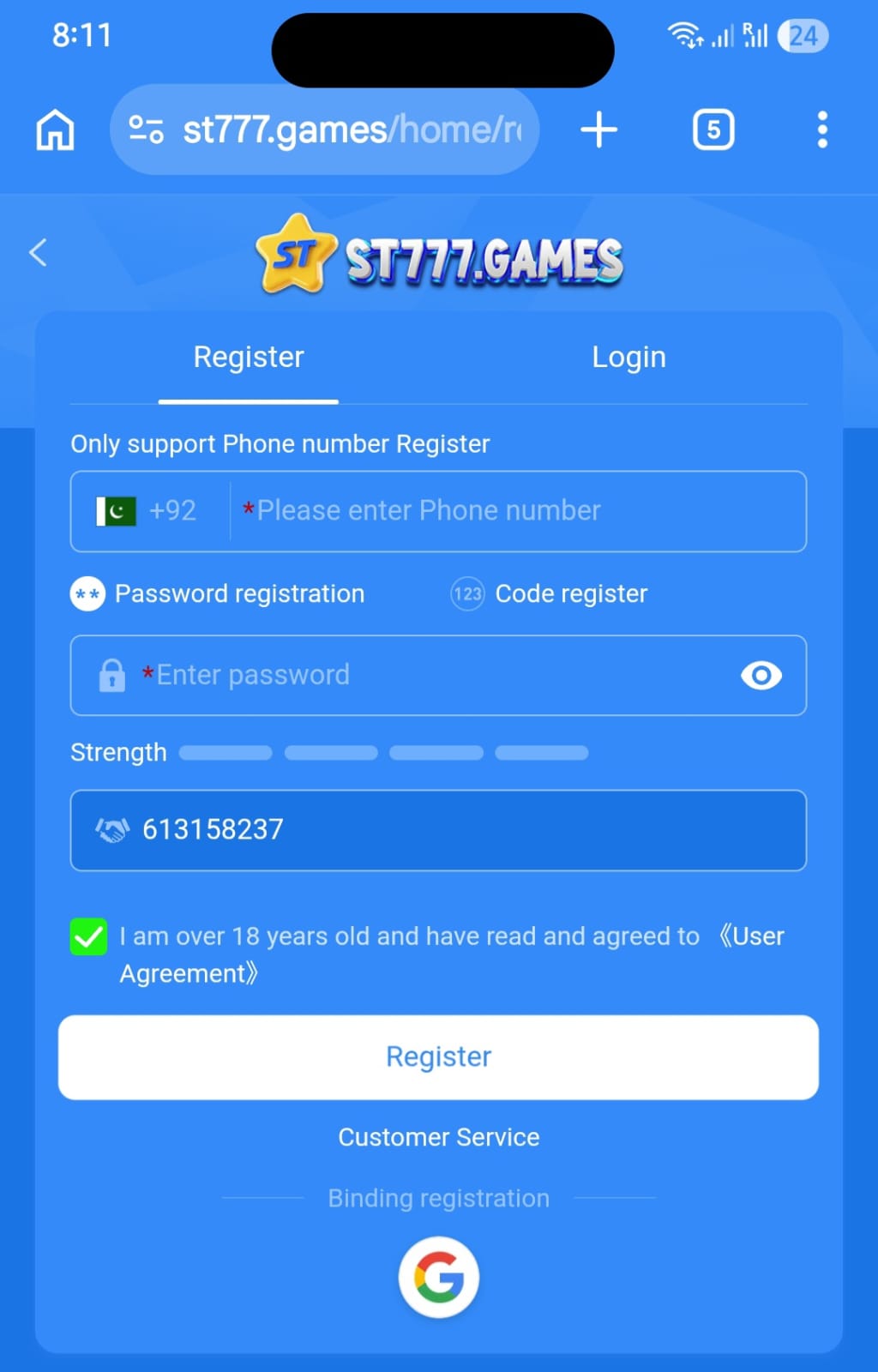 ST7777 Register